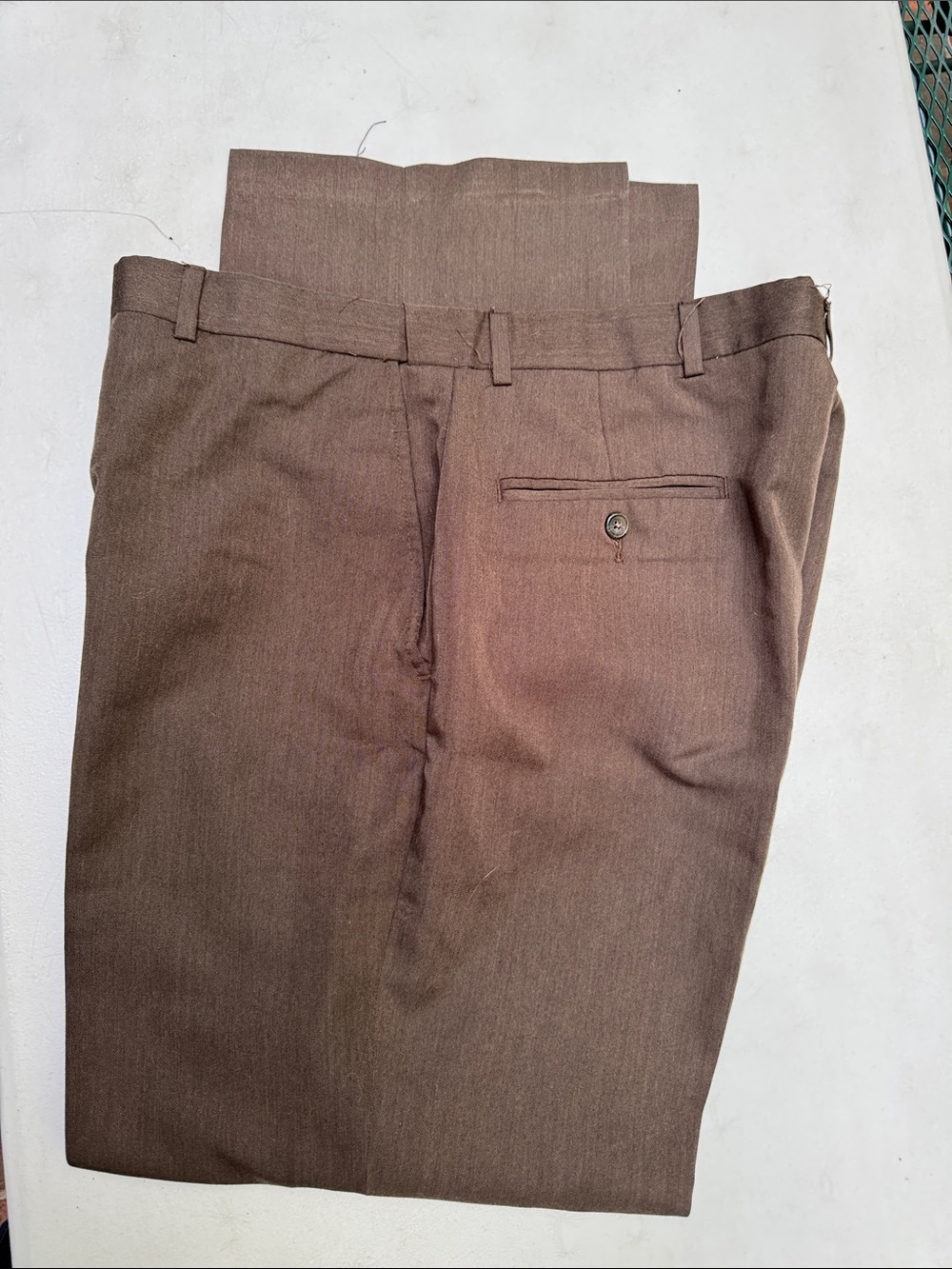 Haggar Black Label Men's Brown Dress Pants - Classic Straight Fit